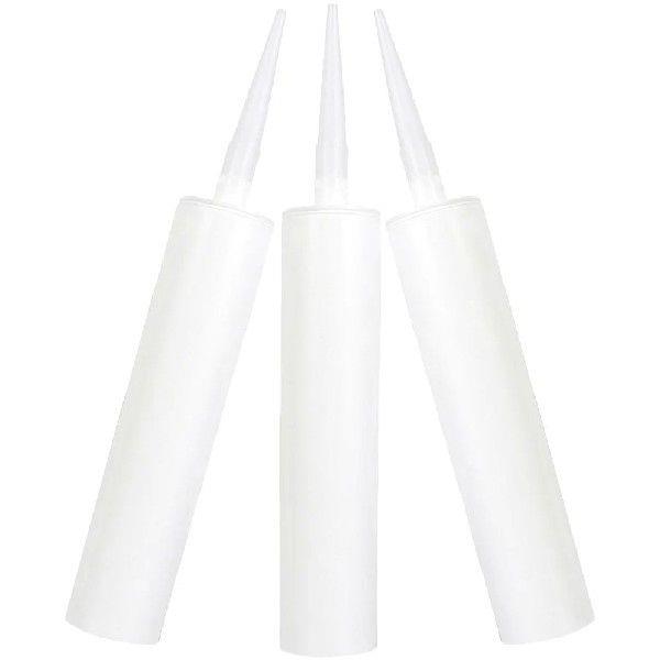 3 Pcs Empty Hose Caulk Caps Fillable Tape Rechargeables