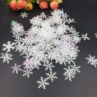 300pcs/lot Christmas Snowflakes Confetti Artificial Snow Xma