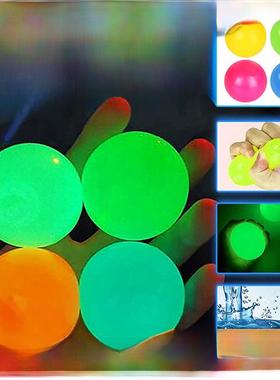 sticky wall balls globbles ceiling squeeze ball glow in dark