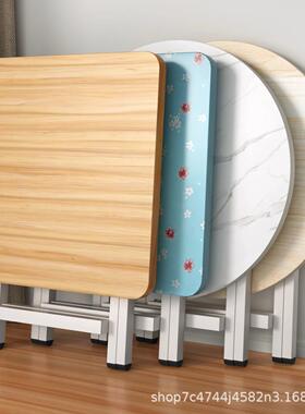Folding table dining table round table portable square table