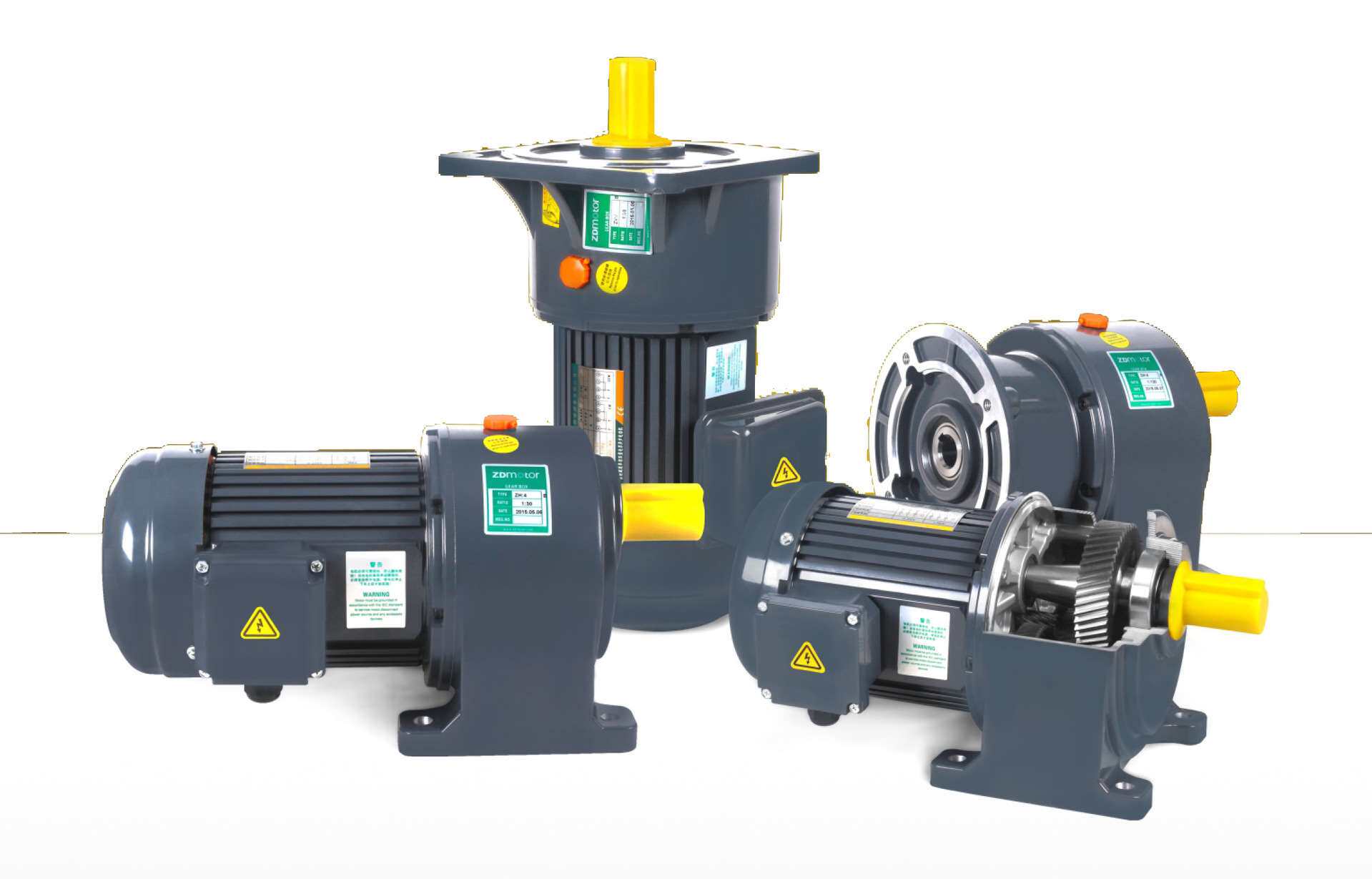 zd中大力德小型齿轮减速机zvn28-750-10-sb/zv10刹车制动马达