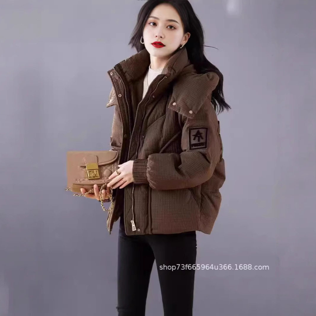 短款羽绒棉服女冬2024新款小个子时尚洋气时尚加厚保暖美拉德外套