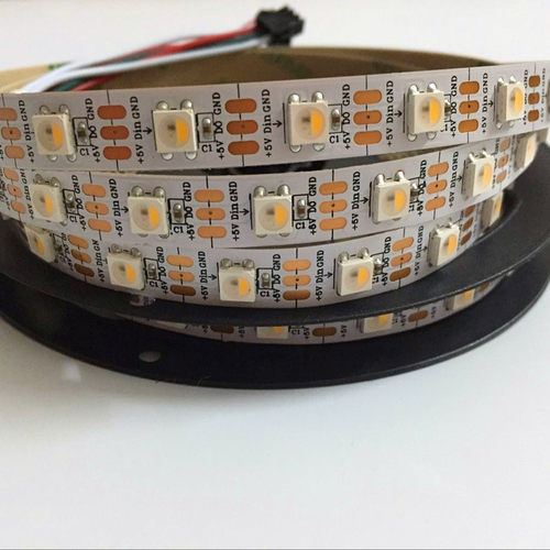 SK6812RGBW四合一灯珠5V内置IC5050暖白编程LED幻彩流水跑马灯带
