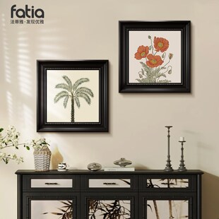 法式中古风玄关装饰画 画覆古高级感客厅挂画 画卧室床头书桌斗柜