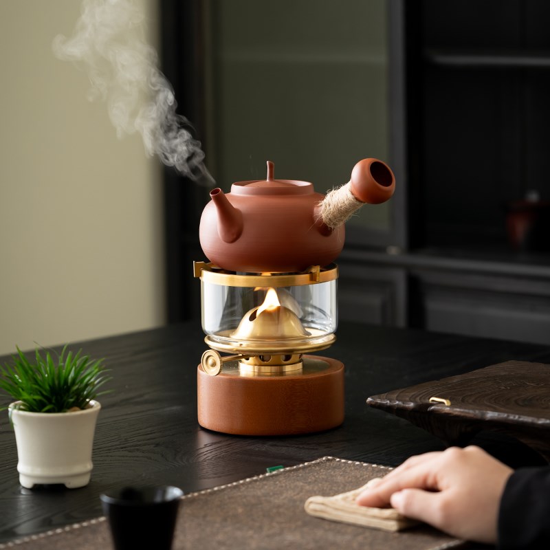 电木黄铜空气灯活火茶灯新款煤油灯茶炉老式复古烧水煮茶炉潮汕