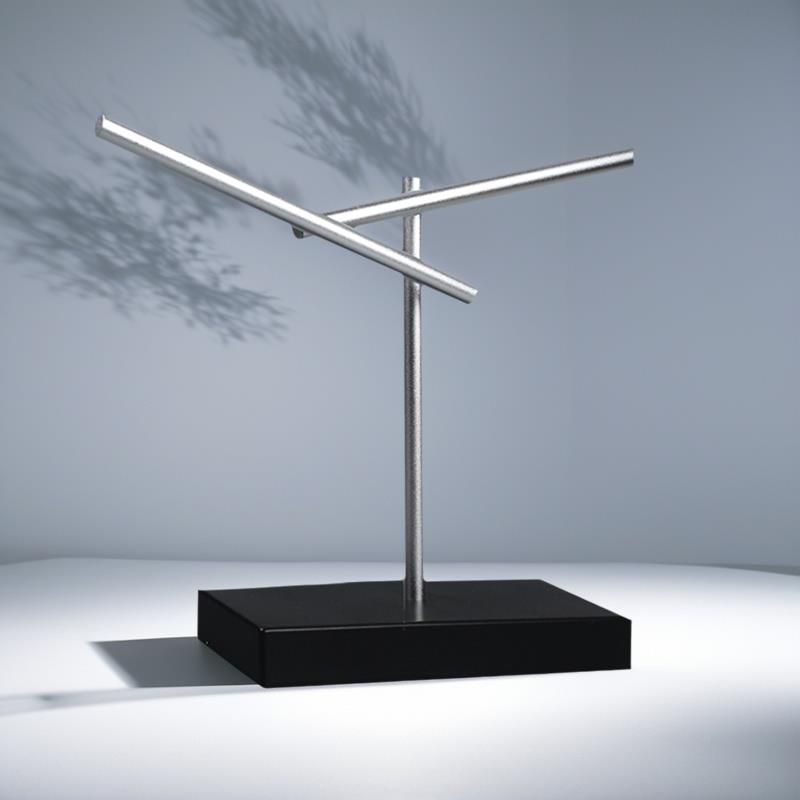 钢铁人永动机摆件混沌摆牛顿摆反重力创意旋转轻奢高端办公室解压