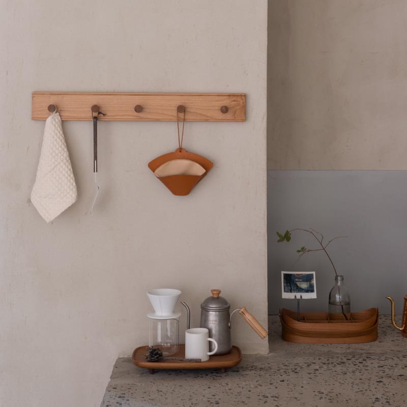 山隐覆古挂钩壁挂隔板衣帽架玄关门后实木墙面上创意置物免打孔