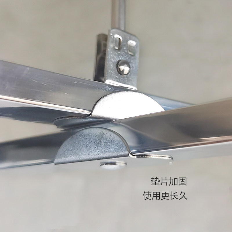 不锈钢加长加厚超大晾被架阳台晒衣架十字折叠晒床单凉被套架子