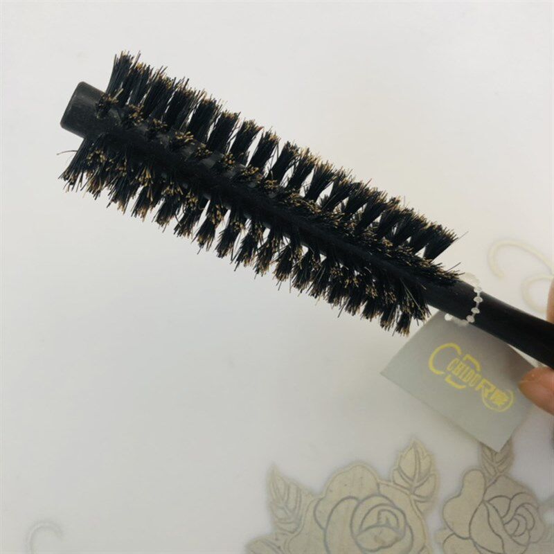 闺蜜特小号卷发梳子耐高温鬃毛卷梳实木无鬃毛超细滚梳梨花头刘海