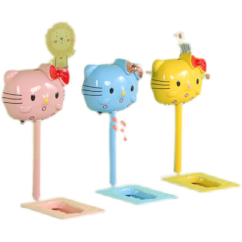 幼儿园儿童蹲便器小孩卡通蹲便坑陶瓷彩色带弯管便池蹲厕工程包邮