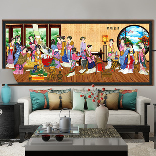 精选5d钻石画满钻2020新款琴棋书画砖石十字绣客厅红楼十二金钗20