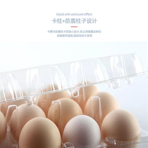 一次性10枚鸡蛋托咸鸭蛋塑料中号鸡蛋托盒礼品包装盒透明带盖防震