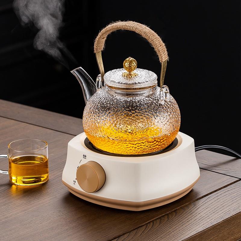 。玻璃茶壶泡茶家用耐高温电陶炉煮茶器围炉明火提梁烧水壶养生茶