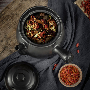 中药壶熬药砂锅家用传统燃气明火煎药砂锅药罐子陶瓷壶煮中药炖锅