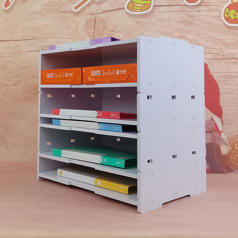 A3多层叠加文件架工程图纸办公A4纸资料架打印机收纳资料框置物架