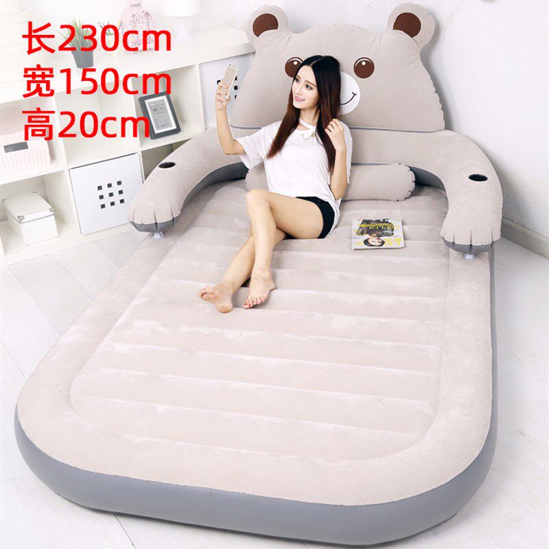 精选卡通充气床懒人沙发床单双人榻榻米床垫龙猫气垫床可爱卧室冲