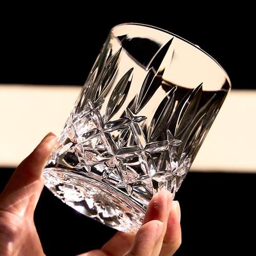 ALOHA水晶玻璃威士忌杯钻石杯洋酒杯饮料水杯洛克杯冰球杯白酒杯