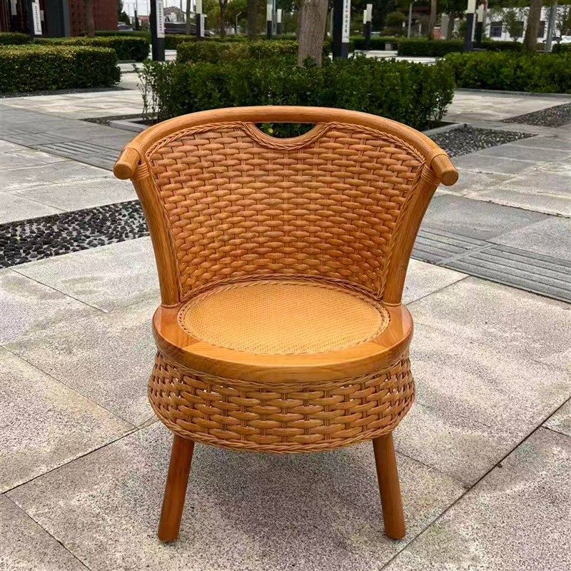精选阳台椅子阳台椅子藤编靠背椅藤椅餐椅单人圆凳子小椅子阳台椅,住宅家具,阳台椅,淘宝优惠券,粉丝福利购,淘宝优惠卷