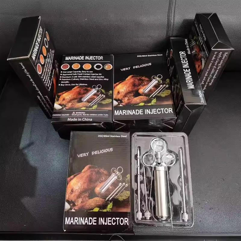 自产自销不锈钢调料注射器 火鸡针FDA 认证 现货当天出烧烤工具