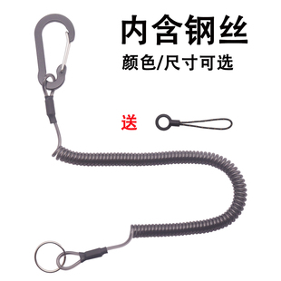 弹簧绳手机挂绳伸缩钥匙挂绳防丢绳防盗绳防坠绳塑料弹力绳失手绳
