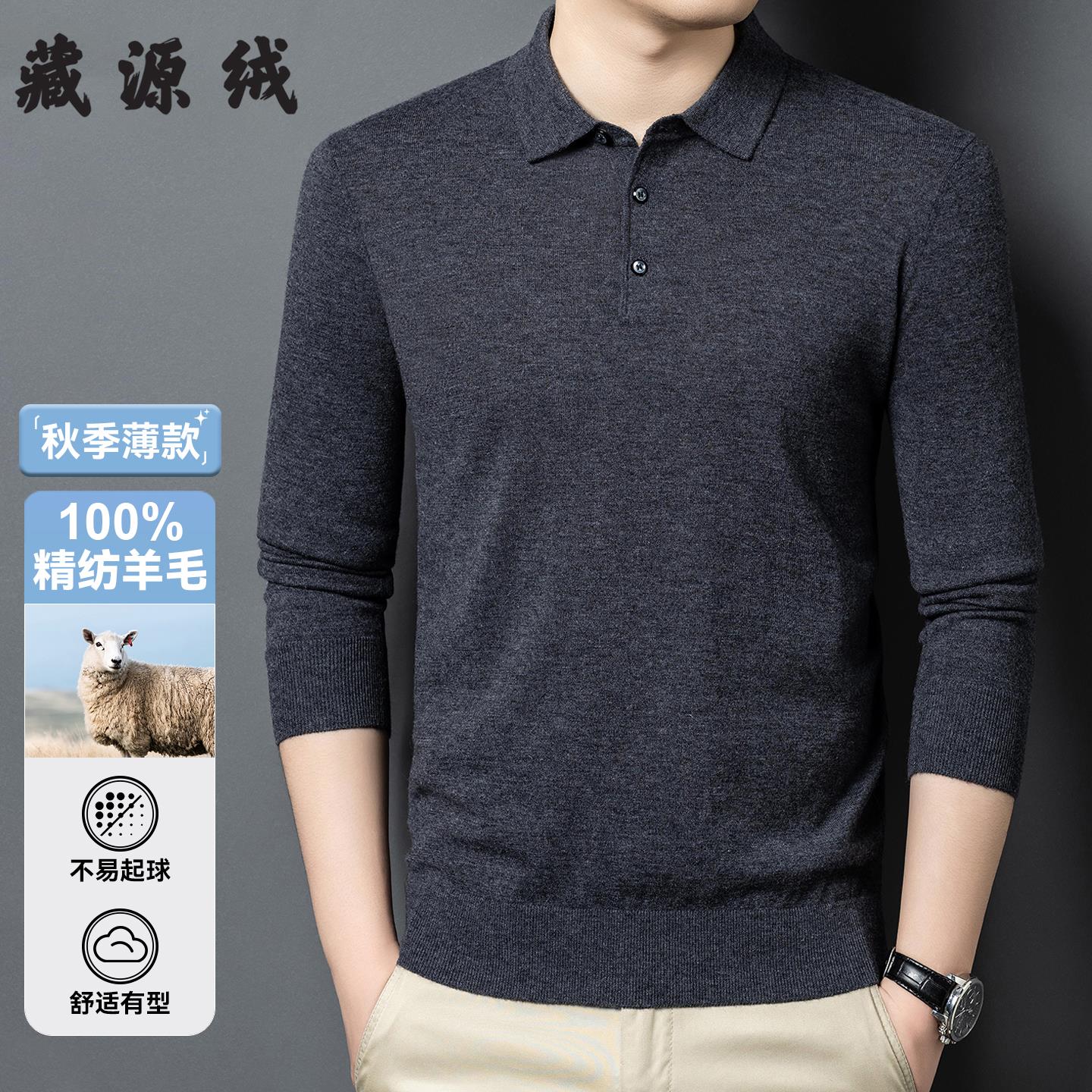 2025秋季新款羊毛衫男100纯羊毛