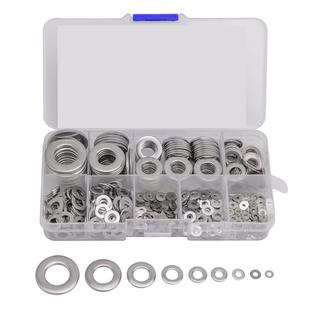 M12套装 圆形平垫金属垫圈密封环螺丝垫片M2 304不锈钢 580个盒装