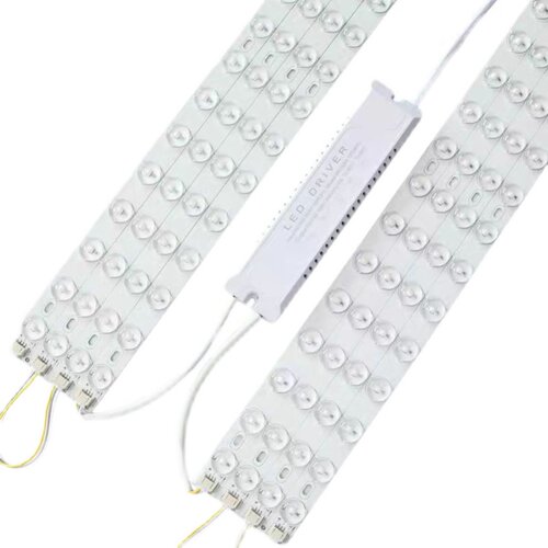 led110V吸顶灯灯条长条改造灯板条形灯盘超亮贴片灯珠管灯芯家用