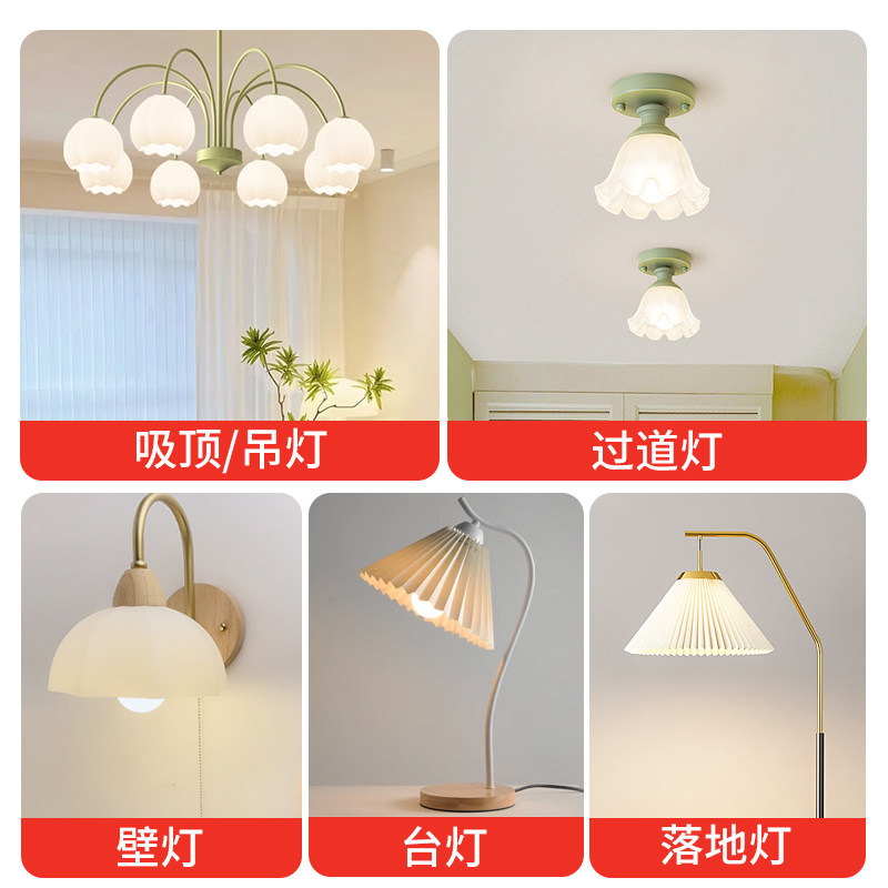 全光谱LED灯泡智能遥控无极调光超亮节能家用护眼台灯吊灯小球泡