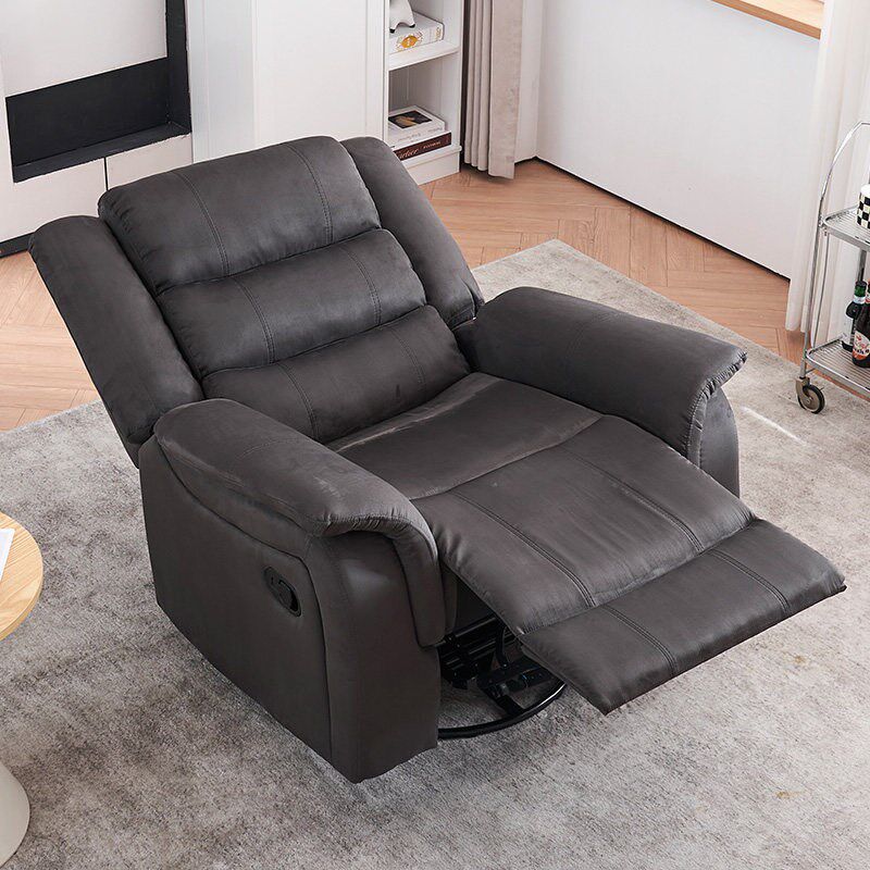 头等太空沙发舱单人加大坐宽承重客厅大尺寸单椅绒布懒人可躺摇椅