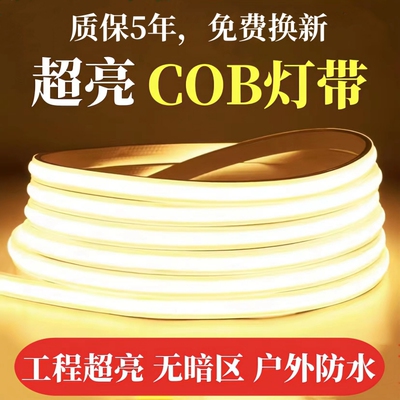 COB高压灯带220VFCOB防雨户外