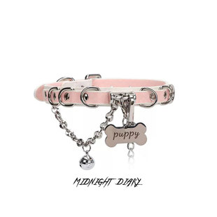 Midnight Diary高端蛇纹项圈原创小众设计choker女情侣礼物牵引绳