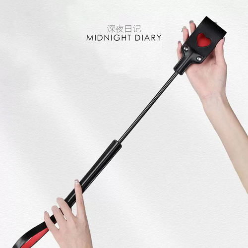 Midnight Diary双层镂空爱心皮拍sp道具皮鞭拍子马鞭小圈实践工具