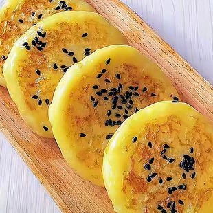 苹果山药饼馅饼煎饼速食营养懒人早饭早餐半成品速冻食品