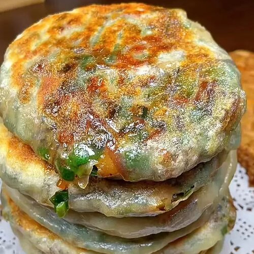 韭菜馅饼煎饼酥饼韭菜盒子素馅煎饼懒人营养早餐半成品面点速冻