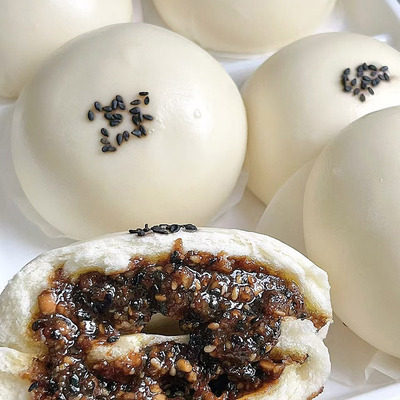 红糖花生核桃芝麻包馒头营养儿童早餐半成品手工面食速冻包点食品