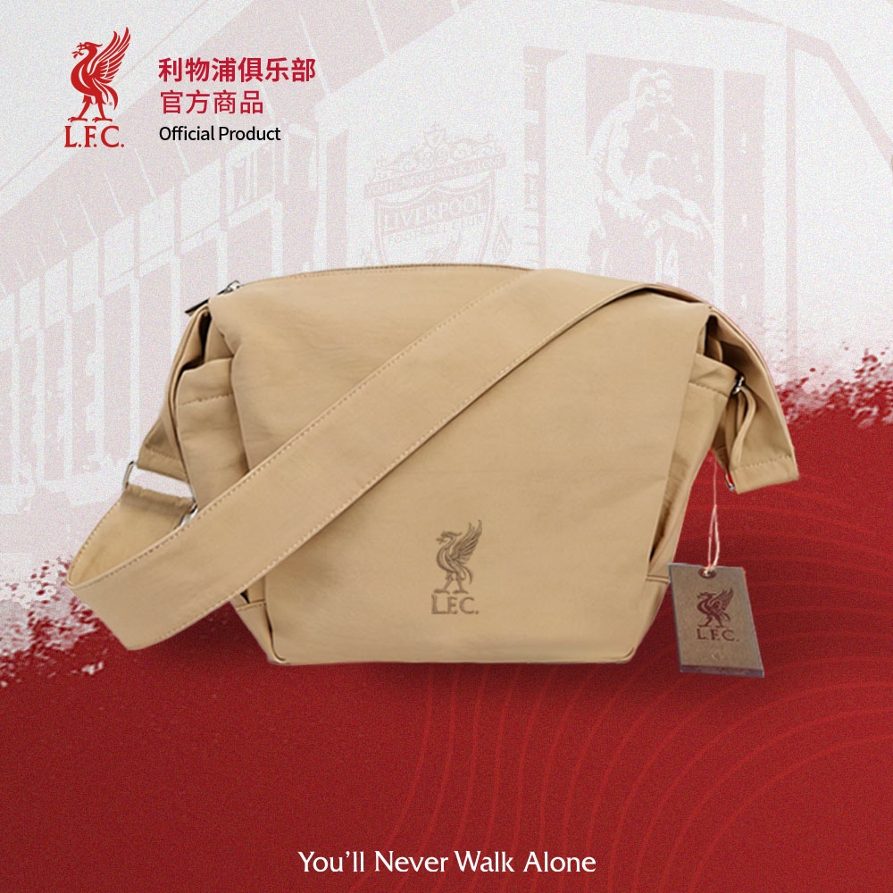 利物浦官方米色斜挎包球迷背包
