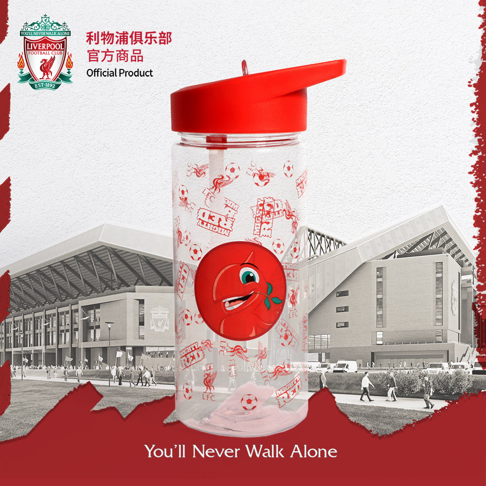 利物浦水杯正品利物鸟图案高透