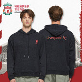 深灰简约保暖胶印字母运动休闲卫衣 利物浦俱乐部 官方正版