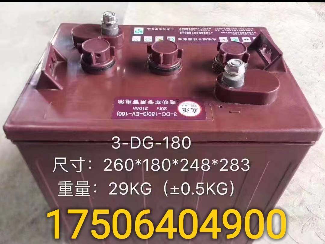 众炬蓄电池3-DG-180AH/210/230观光车旅游巡逻车6V8V接待车水电瓶