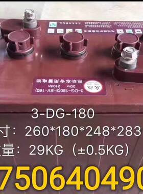 众炬蓄电池3-DG-180AH/210/230观光车旅游巡逻车6V8V接待车水电瓶