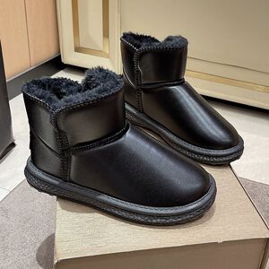 冬季新款雪地靴女防水防滑软底加绒加厚短靴韩版靴子保暖大码棉鞋