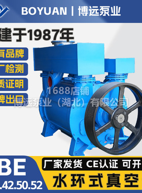 博远2BEC40/42/50/52水环式真空泵工业用铸铁304大气量真空液环泵