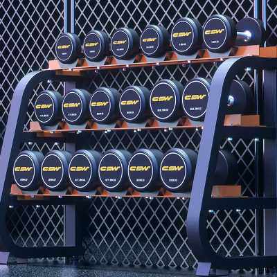 创思维商用哑铃架家用男士专业哑铃收纳支架健身房器械哑铃架套装