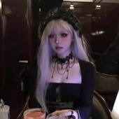 暗黑系复古黑色蕾丝脖子项链女项圈流苏吊坠颈带choker万圣节配饰