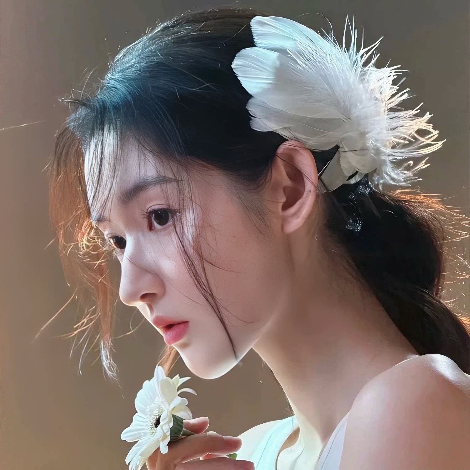 超仙天使翅膀芭蕾舞头饰羽毛高颜值边夹穿搭新款唯美天鹅清冷发饰
