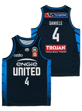 定制NBL联赛25-26墨尔本联队球员主场比赛深蓝色球衣速干训练背心