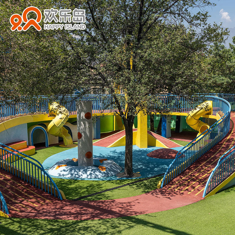 幼儿园户外大型攀爬钻洞传声筒游乐设备不锈钢滑滑梯组合滑梯秋千