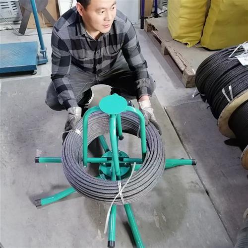 电梯钢丝绳软包装放绳器 放绳支架主机限速器放绳神器当天发货