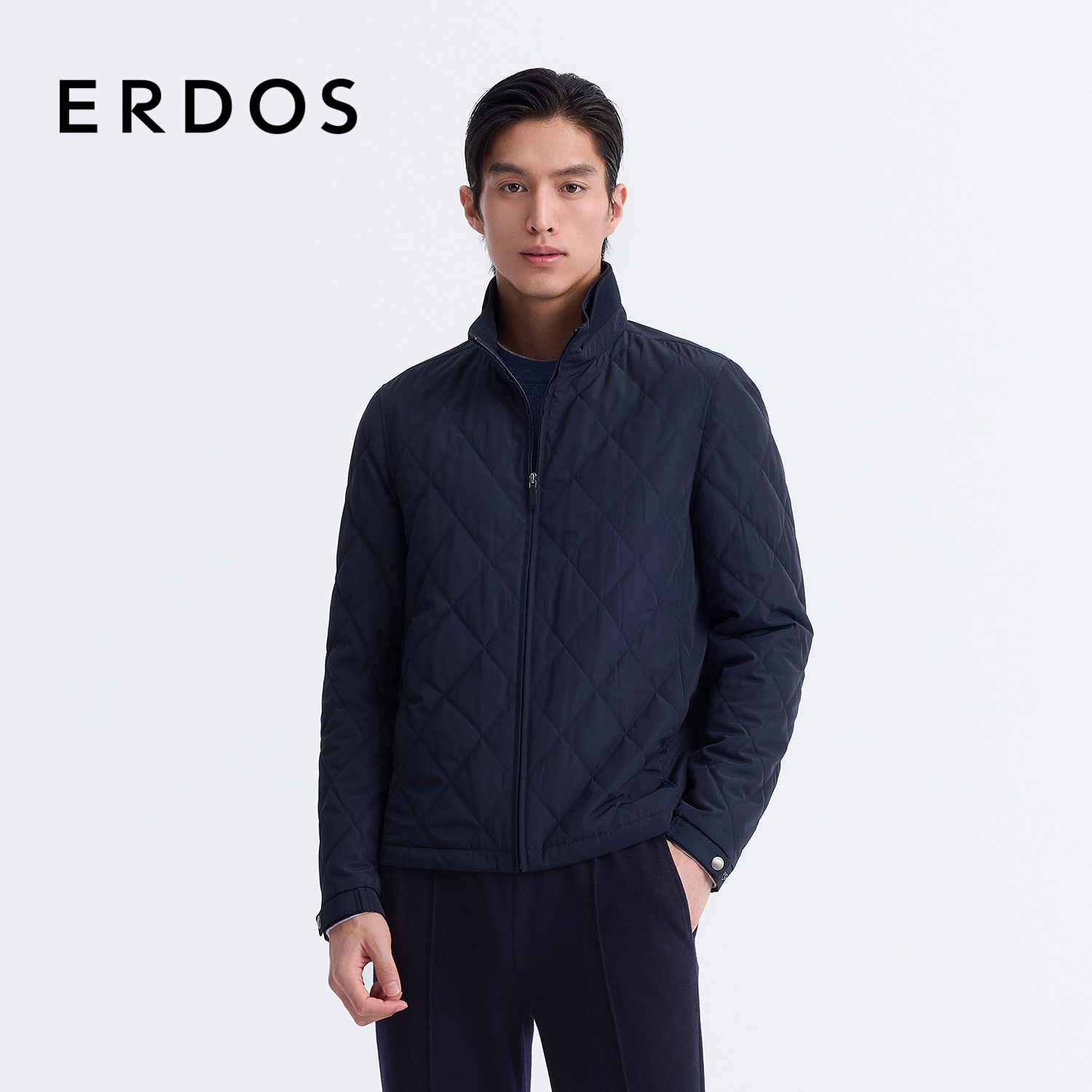 ERDOS男装涤丝纺绗缝棉服