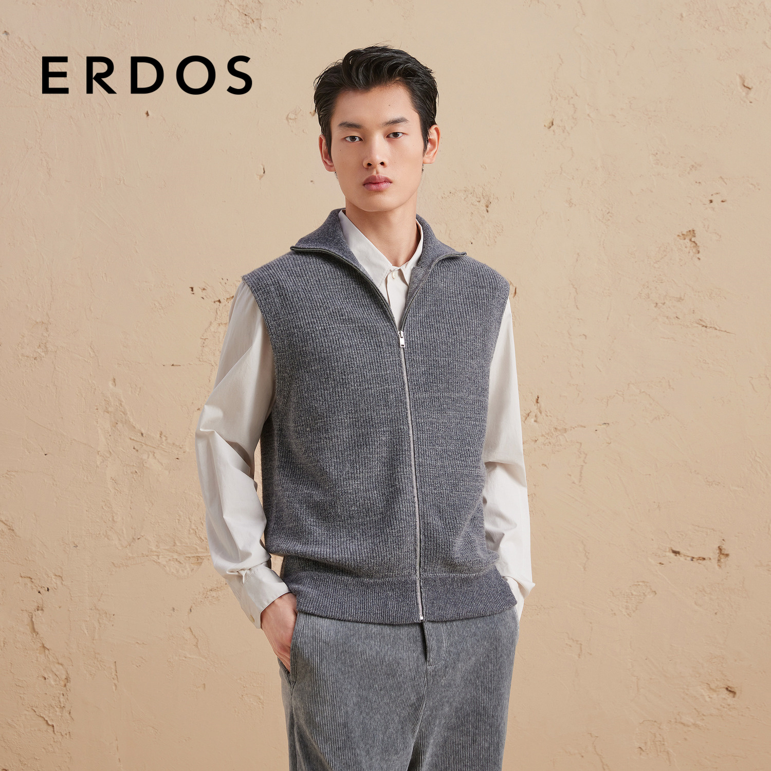 ERDOS男装羊绒混纺背心
